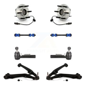Front Bearing Lower Control Arm Outer Tie Rod Link Kit (8Pc) For Chevrolet GMC Sierra XL K7T-109762