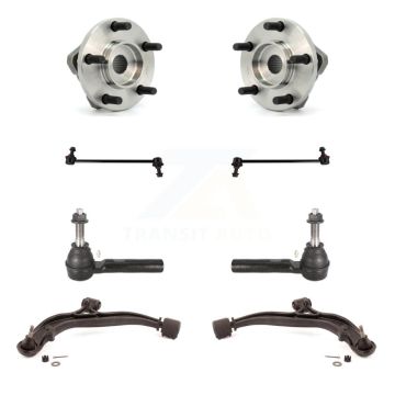 Front Bearing Lower Arm Outer Tie Rod & Link Kit (8Pc) For Dodge Grand Caravan Chrysler K7T-109766