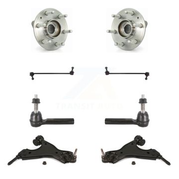 Front Bearing Lower Control Arm Outer Tie Rod Link Kit (8Pc) For GMC Acadia Buick Enclave K7T-109767