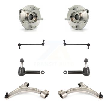 Front Hub Bearing Lower Arm Outer Tie Rod Link Kit (8Pc) For Chevrolet Cruze Buick Verano K7T-109770