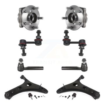 Front Bearing Lower Control Arm with BJ Outer Tie Rod Link Kit (8Pc) For Subaru Forester K7T-109771