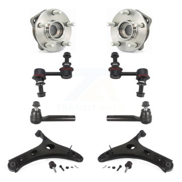 Front Bearing Lower Control Arm with BJ Outer Tie Rod Link Kit (8Pc) For Subaru Forester K7T-109772