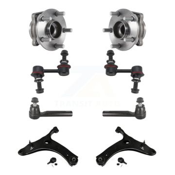 Front Hub Bearing Lower Control Arm Outer Tie Rod Link Kit (8Pc) For Subaru XV Crosstrek K7T-109773