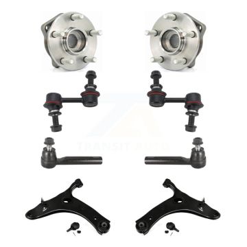 Front Hub Bearing Lower Control Arm Outer Tie Rod Link Kit (8Pc) For Subaru XV Crosstrek K7T-109774