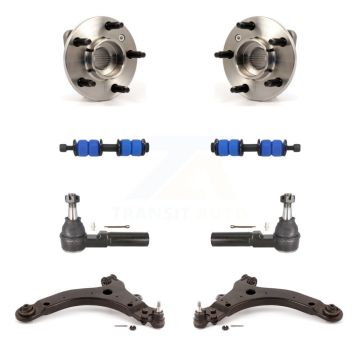 Front Bearing Lower Control Arm Outer Tie Rod Link Kit (8Pc) For Chevrolet Impala Pontiac K7T-109782