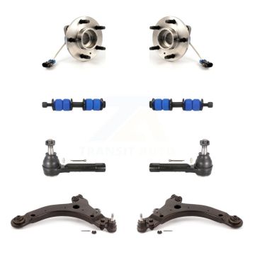 Front Bearing Lower Control Arm Outer Tie Rod Link Kit (8Pc) For Chevrolet Impala Pontiac K7T-109786