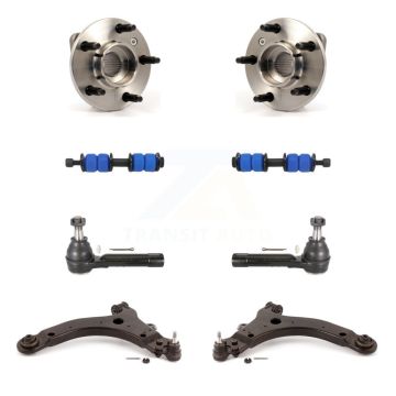 Front Bearing Lower Control Arm Outer Tie Rod Link Kit (8Pc) For Pontiac Montana Venture K7T-109787