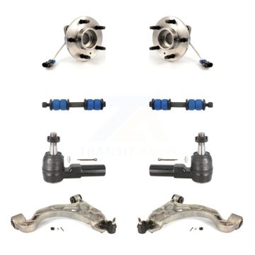 Front Bearing Lower Arm Outer Tie Rod & Link Kit (8Pc) For Buick LeSabre Cadillac DeVille K7T-109795