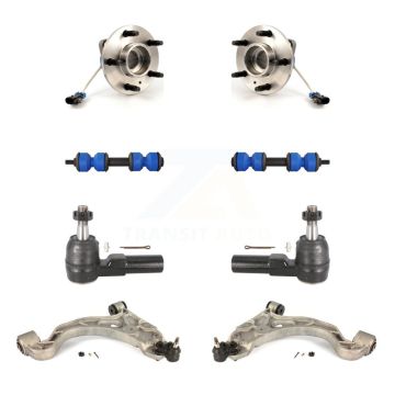 Front Bearing Lower Arm Outer Tie Rod & Link Kit (8Pc) For Buick LeSabre Cadillac DeVille K7T-109796