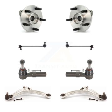 Front Bearing Lower Control Arm Outer Tie Rod & Link Kit (8Pc) For Chevrolet HHR Non-ABS K7T-109804