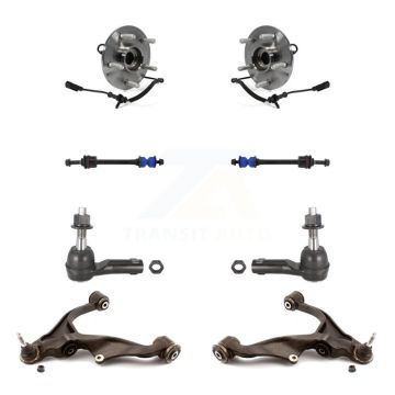 Front Hub Bearing Lower Control Arm Outer Tie Rod Link Kit (8Pc) For Ram 1500 Classic 4WD K7T-109836