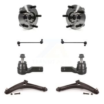Front Hub Bearing Lower Control Arm Outer Tie Rod & Link Kit (8Pc) For Mitsubishi Lancer K7T-109838