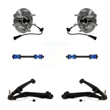 Front Hub Bearing Lower Control Arm Link Kit For GMC Sierra 1500 Chevrolet Silverado 4WD K7T-109844
