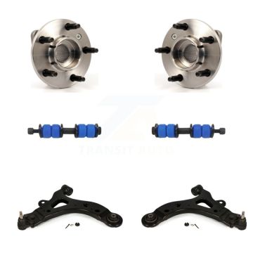 Front Bearing Lower Control Arm w/ Ball Joint Link Kit For Buick Rendezvous Pontiac Aztek K7T-109900