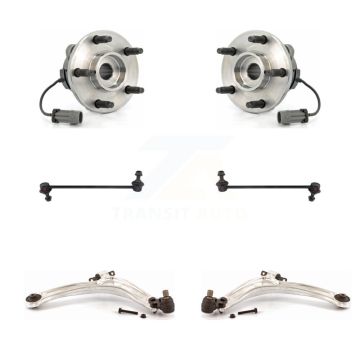 Front Hub Bearing Lower Control Arm with Ball Joint & Sway Bar Link Kit For Chevrolet HHR K7T-109912
