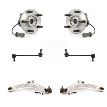 Front Hub Bearing Lower Control Arm with Ball Joint & Sway Bar Link Kit For Chevrolet HHR K7T-109913