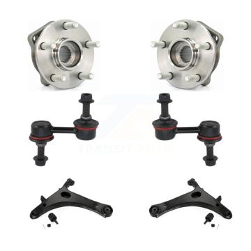Front Hub Bearing Lower Control Arm with Ball Joint Sway Bar Link Kit For Subaru Impreza K7T-109952
