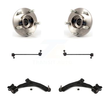 Front Hub Bearing Lower Control Arm with Ball Joint & Link Kit For Volvo C30 S40 C70 V50 K7T-109958