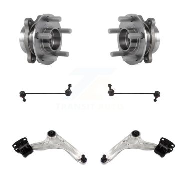 Front Hub Bearing Lower Control Arm with Ball Joint Link Kit For Ford Fusion Lincoln MKZ K7T-109971