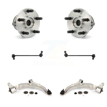 Front Hub Bearing Lower Control Arm with Ball Joint & Sway Bar Link Kit For Acura MDX ZDX K7T-109973