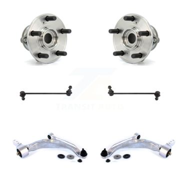 Front Hub Bearing Lower Control Arm with Ball Joint & Link Kit For 2009-2015 Honda Pilot K7T-109974