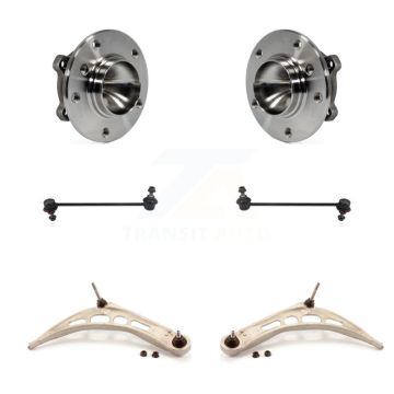 Front Hub Bearing Lower Control Arm with Ball Joint And Link Kit For 2006 BMW 325Ci 330Ci K7T-109989