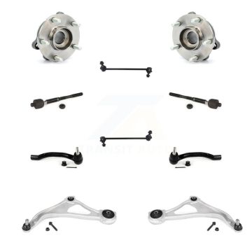 Front Hub Bearing Lower Arm Outer Inner Tie Rod Link Kit (10Pc) For Nissan Altima Maxima K7T-110001