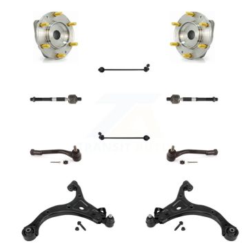 Front Hub Bearing Lower Control Arm Outer Inner Tie Rod & Link Kit (10Pc) For Kia Sedona K7T-110006