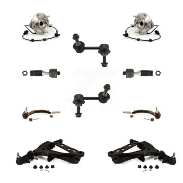 Front Bearing Lower Arm Outer Inner Tie Rod & Link Kit (10Pc) For GMC Chevrolet Envoy XL K7T-110007