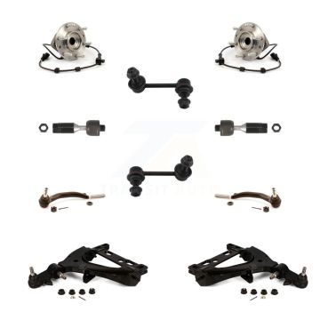 Front Bearing Lower Arm Outer Inner Tie Rod Link Kit (10Pc) For GMC Chevrolet Trailblazer K7T-110008