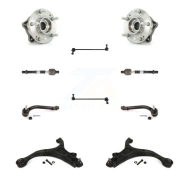 Front Bearing Lower Control Arm Outer Inner Tie Rod Link Kit (10Pc) For Hyundai Santa Fe K7T-110016