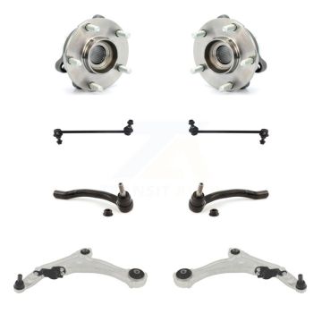 Front Bearing Lower Control Arm Outer Tie Rod Link Kit (8Pc) For 2009-2014 Nissan Maxima K7T-110019