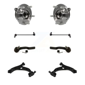 Front Bearing Lower Control Arm Ball Joint Outer Tie Rod Link Kit (8Pc) For Mazda 3 Sport K7T-110020