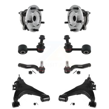 Front Bearing Lower Control Arm Outer Tie Rod & Link Kit (8Pc) For Toyota Tundra Sequoia K7T-110024
