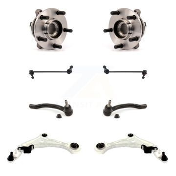Front Bearing Lower Control Arm Outer Tie Rod Link Kit (8Pc) For 2009-2014 Nissan Murano K7T-110026