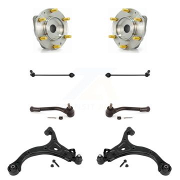 Front Hub Bearing Lower Control Arm Outer Tie Rod & Link Kit (8Pc) For Kia Sedona Hyundai K7T-110028