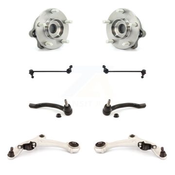 Front Bearing Lower Control Arm Outer Tie Rod Link Kit (8Pc) For 07-12 Nissan Altima 2.5L K7T-110035