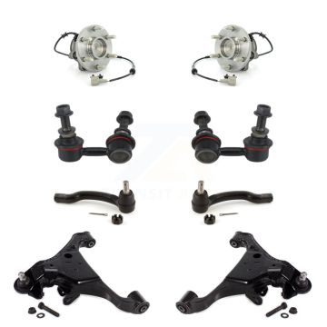 Front Bearing Lower Control Arm Outer Tie Rod & Link Kit (8Pc) For Nissan Frontier Xterra K7T-110037