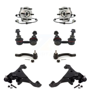Front Bearing Lower Control Arm Outer Tie Rod & Link Kit (8Pc) For Nissan Frontier Xterra K7T-110038