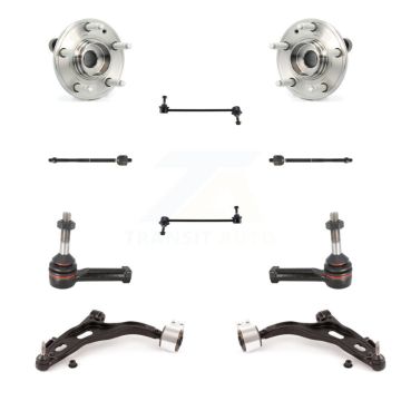 Front Bearing Lower Control Arm Outer Inner Tie Rod Link Kit (10Pc) For Ford Five Hundred K7T-110048