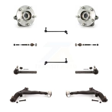 Front Bearing Lower Arm Outer Inner Tie Rod & Link Kit (10Pc) For 2003-2004 Nissan Murano K7T-110051