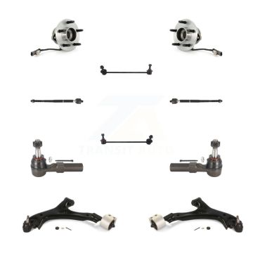 Front Bearing Lower Control Arm Outer Inner Tie Rod Link Kit (10Pc) For Chevrolet Equinox K7T-110058
