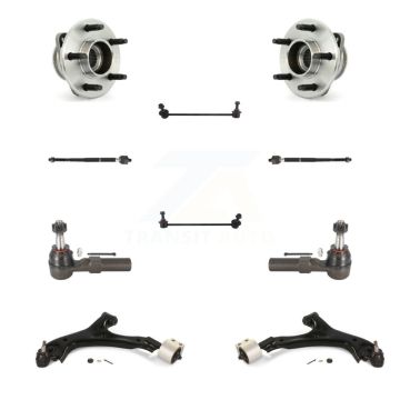 Front Bearing Lower Control Arm Outer Inner Tie Rod & Link Kit (10Pc) For Pontiac Torrent K7T-110059