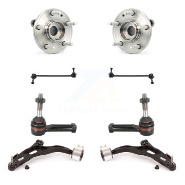 Front Hub Bearing Lower Control Arm Outer Tie Rod & Link Kit (8Pc) For Ford Five Hundred K7T-110067