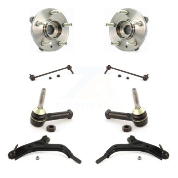 Front Bearing Lower Control Arm with BJ Outer Tie Rod & Link Kit (8Pc) For 2009 Ford Flex K7T-110070