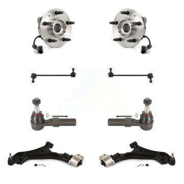 Front Hub Bearing Lower Control Arm Outer Tie Rod Link Kit (8Pc) For 2008-2010 Saturn Vue K7T-110071