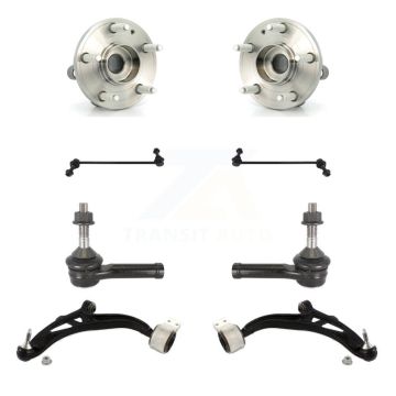 Front Bearing Lower Arm Outer Tie Rod Link Kit (8Pc) For Ford Explorer Police Interceptor K7T-110076