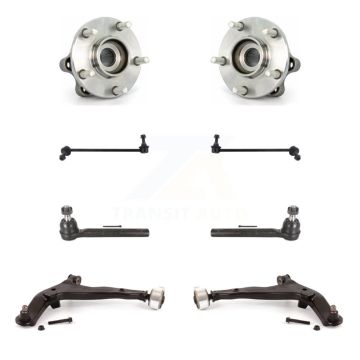 Front Bearing Lower Control Arm Outer Tie Rod Link Kit (8Pc) For 2005-2007 Nissan Murano K7T-110086