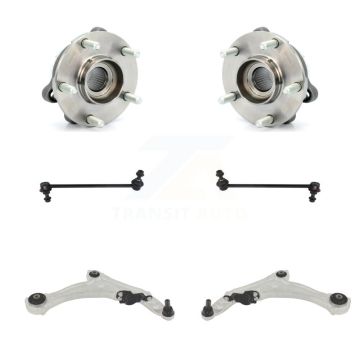 Front Bearing Lower Control Arm w/ Ball Joint Link Kit (6Pc) For 2009-2014 Nissan Maxima K7T-110091