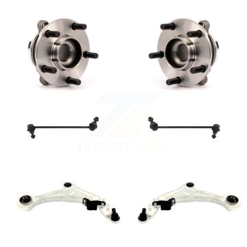 Front Bearing Lower Control Arm w/ Ball Joint Link Kit (6Pc) For 2009-2014 Nissan Murano K7T-110098
